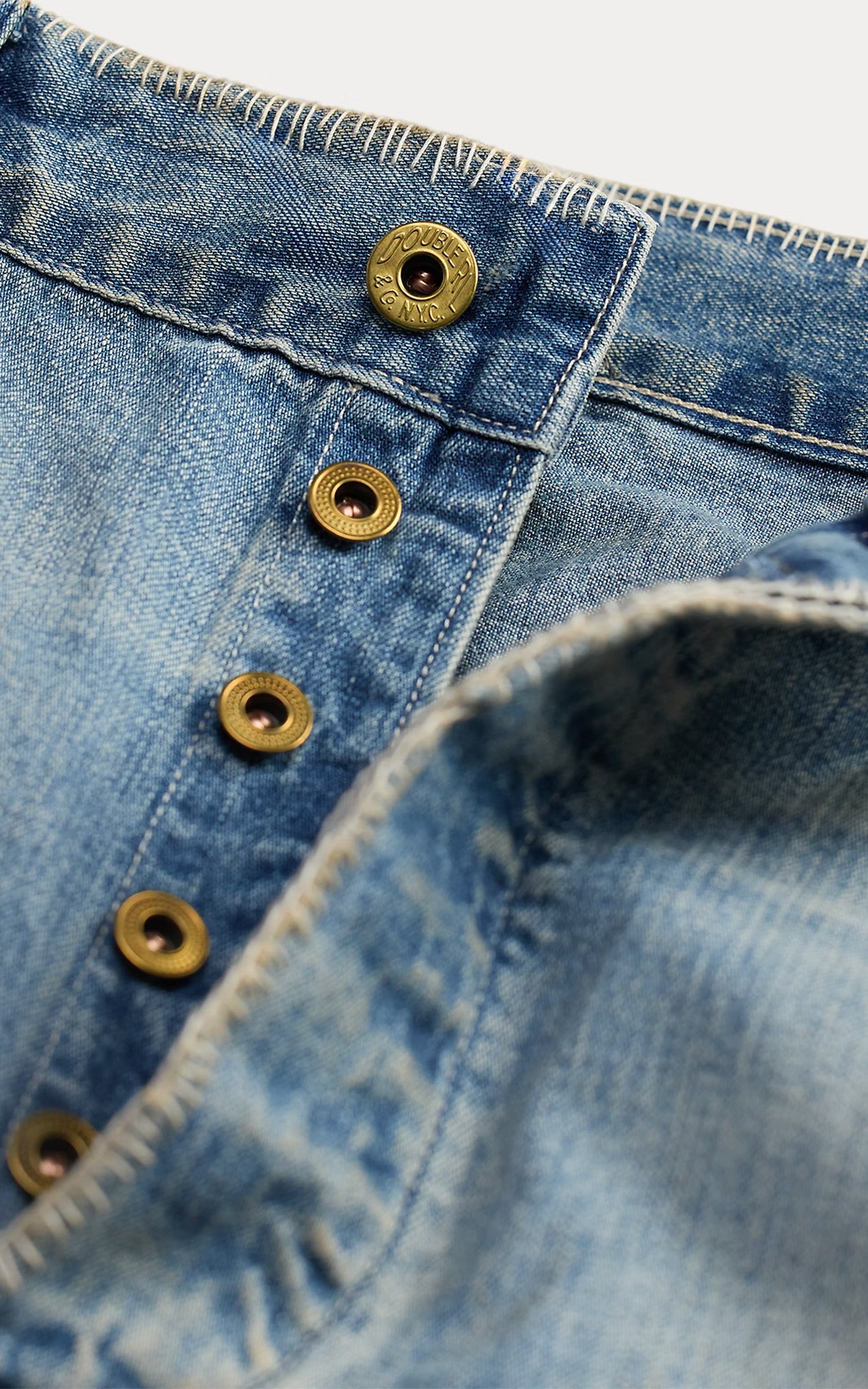 RRL Repaired Earlston Carpenter Jeans Earlston Wash