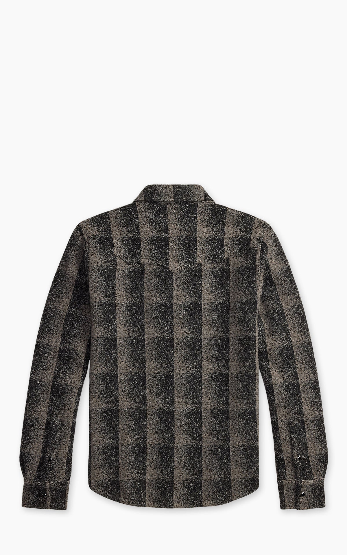 RRL Wool-Cashmere Western Overshirt Sweater Black Multi