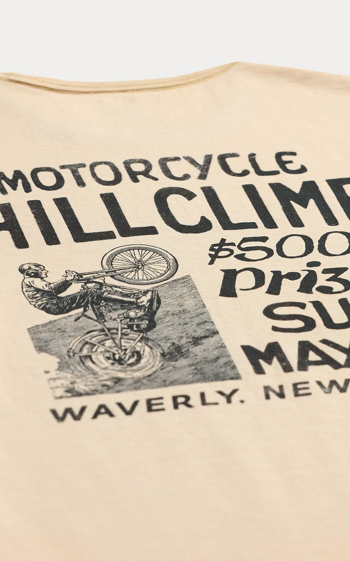 RRL Jersey Graphic T-Shirt Paper White