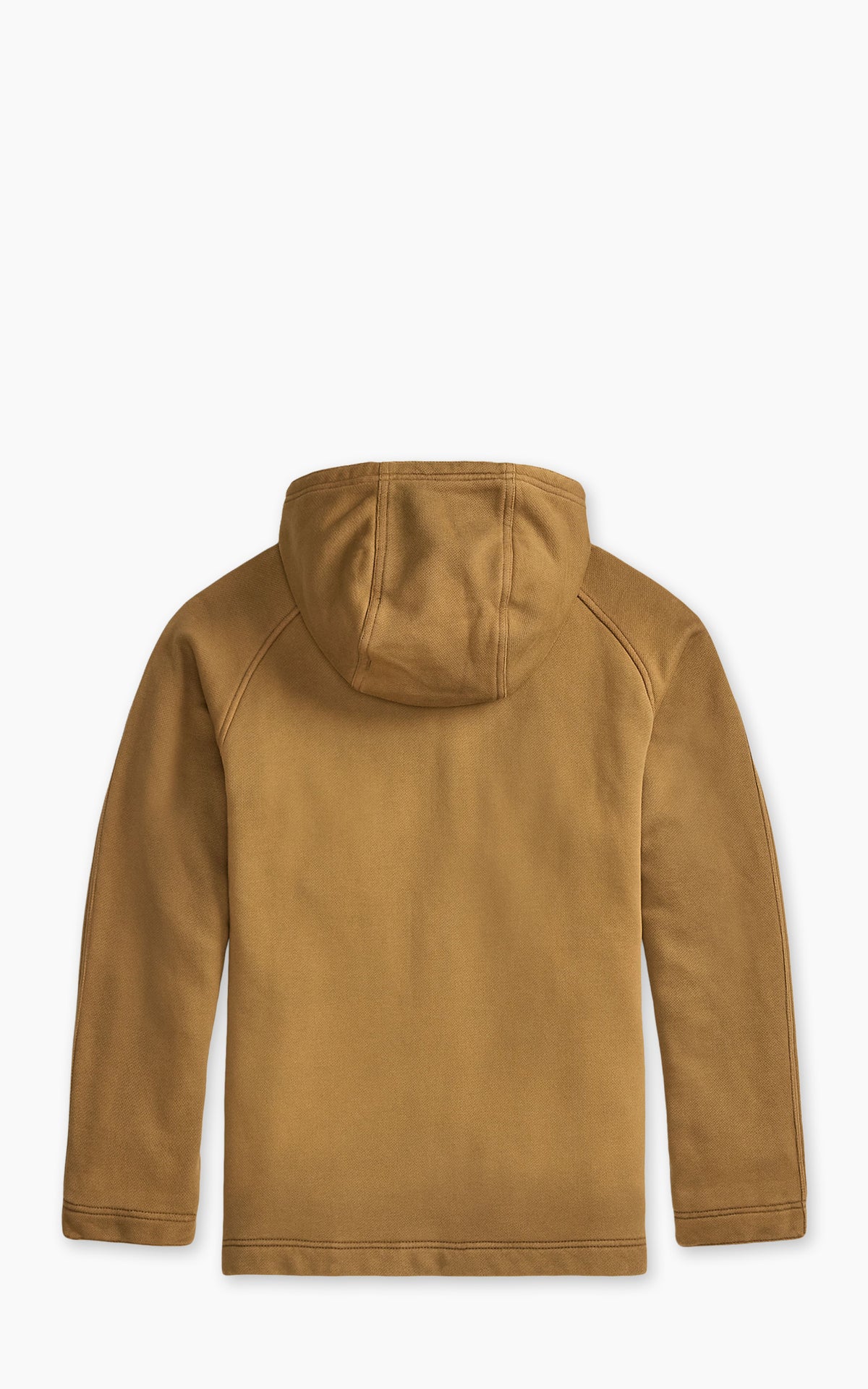 RRL Full-Zip Garment-Dyed Fleece Hoodie Tan