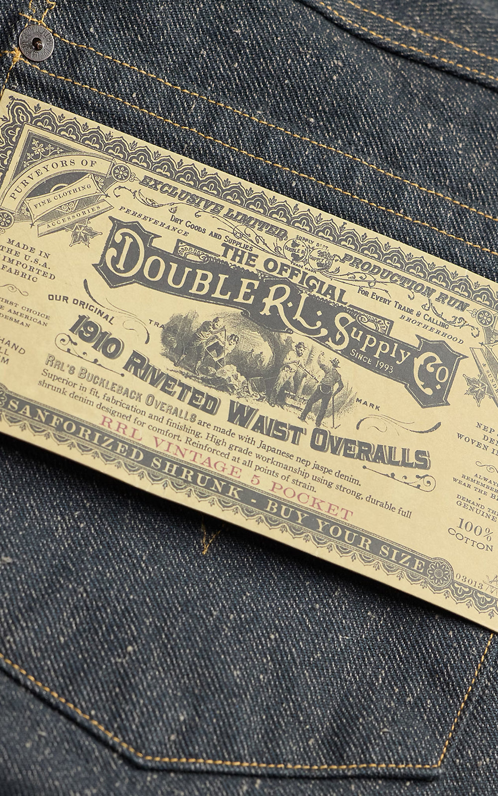 RRL Limited-Edition Straight Fit Jean Rinse