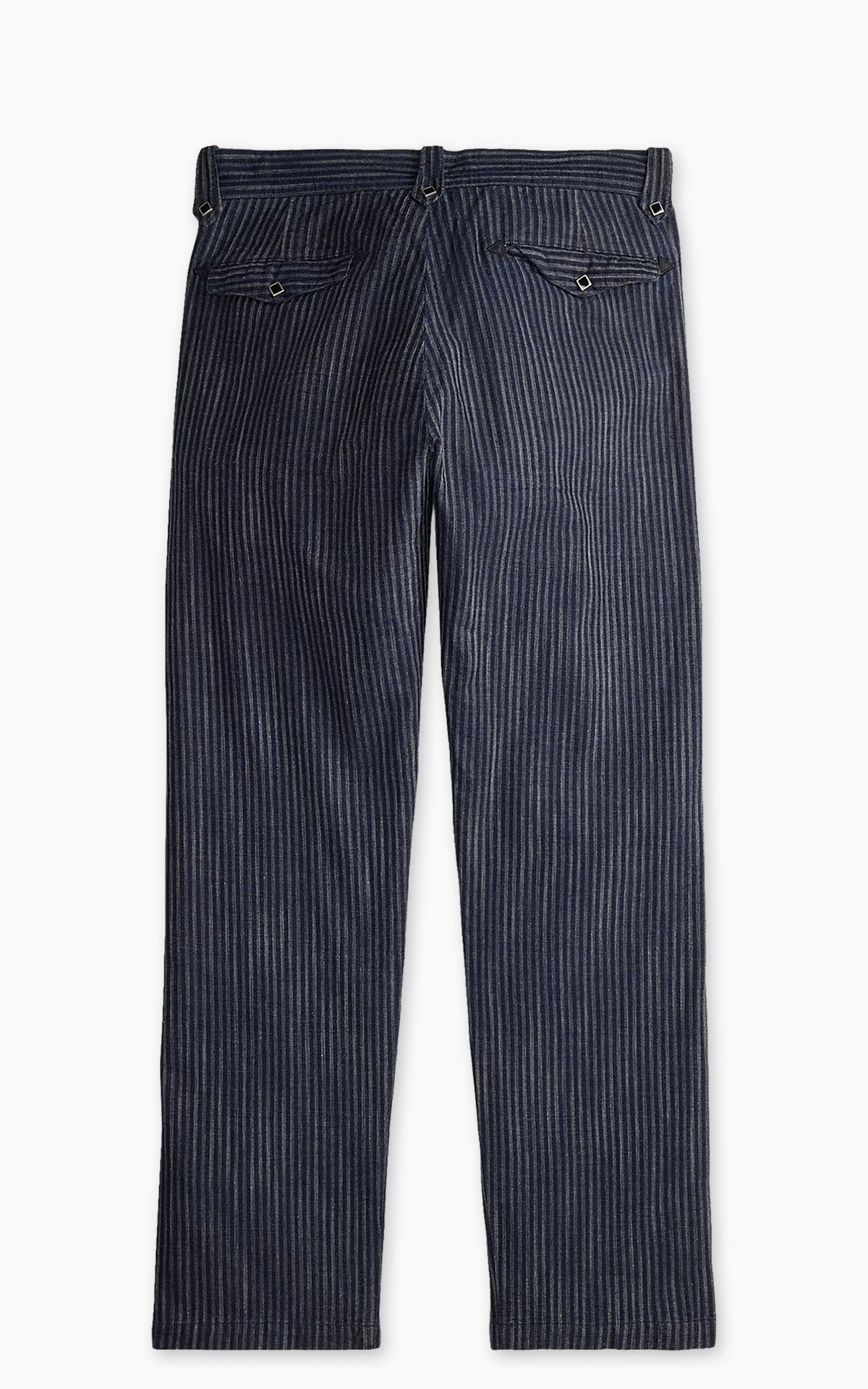 RRL Striped Jacquard Officer Trouser Indigo