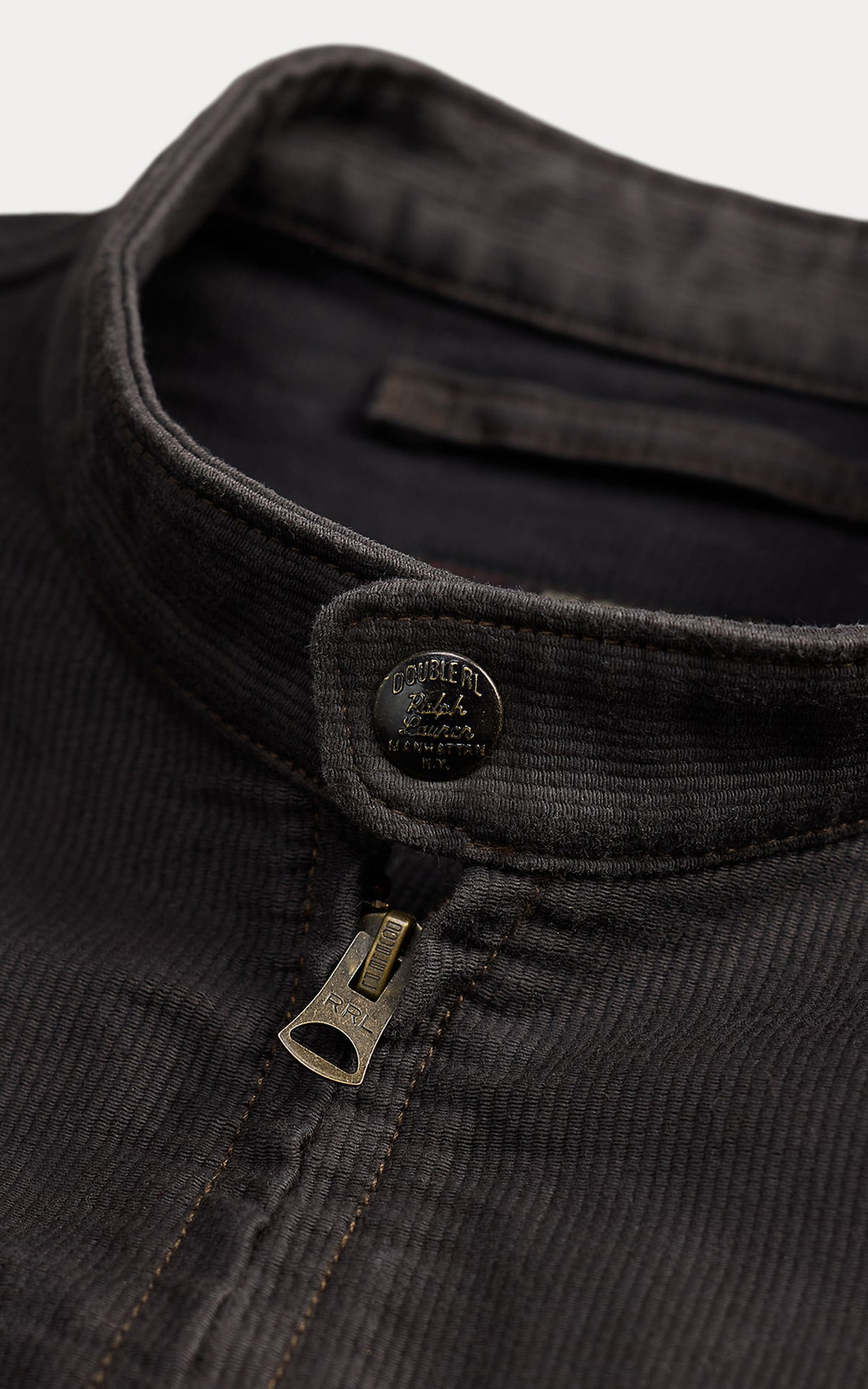 RRL Lightweight Corduroy Café-Racer-Jacket Vintage Black