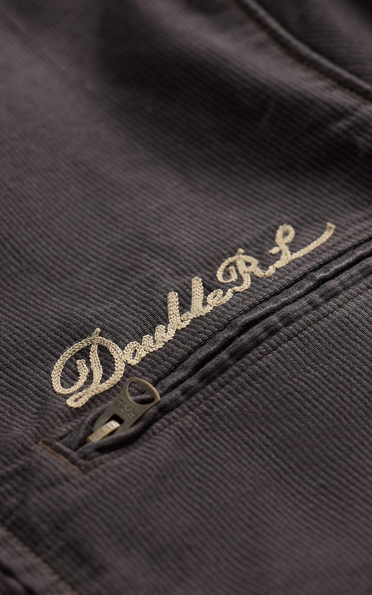 RRL Lightweight Corduroy Café-Racer-Jacket Vintage Black