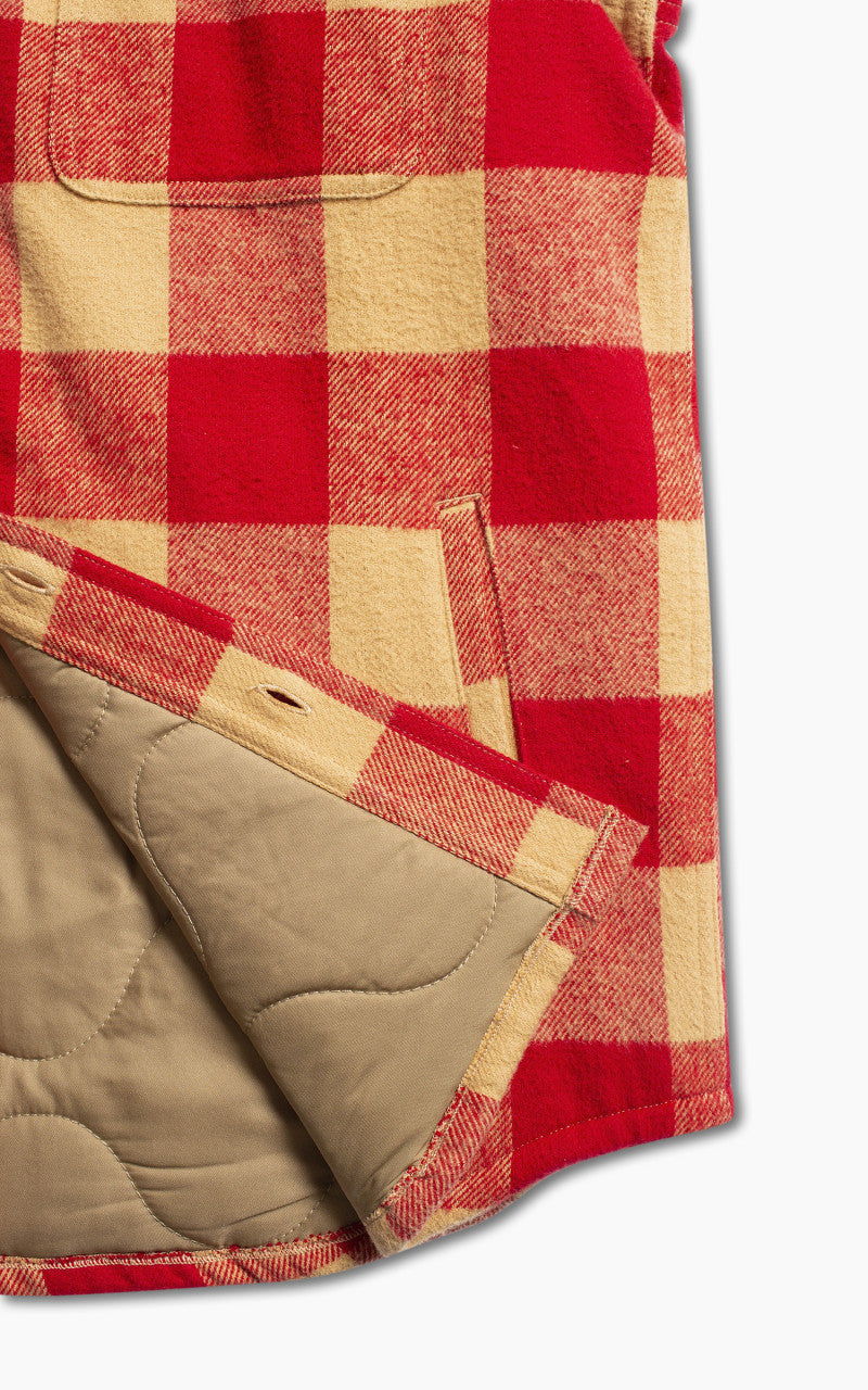 Nudie Jeans Glenn Padded Check Shirt Red