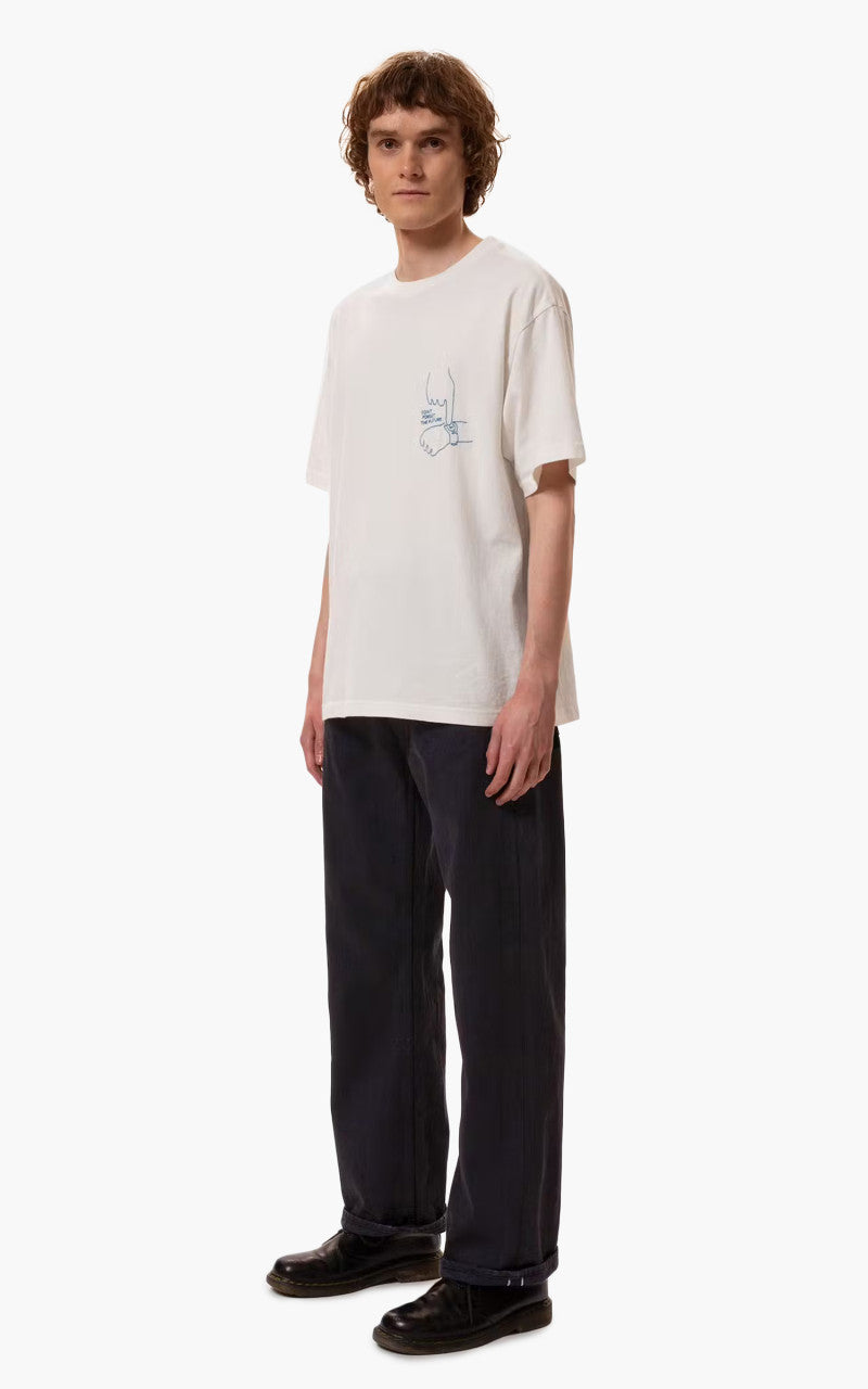 Nudie Jeans Koffe Future Tee Offwhite