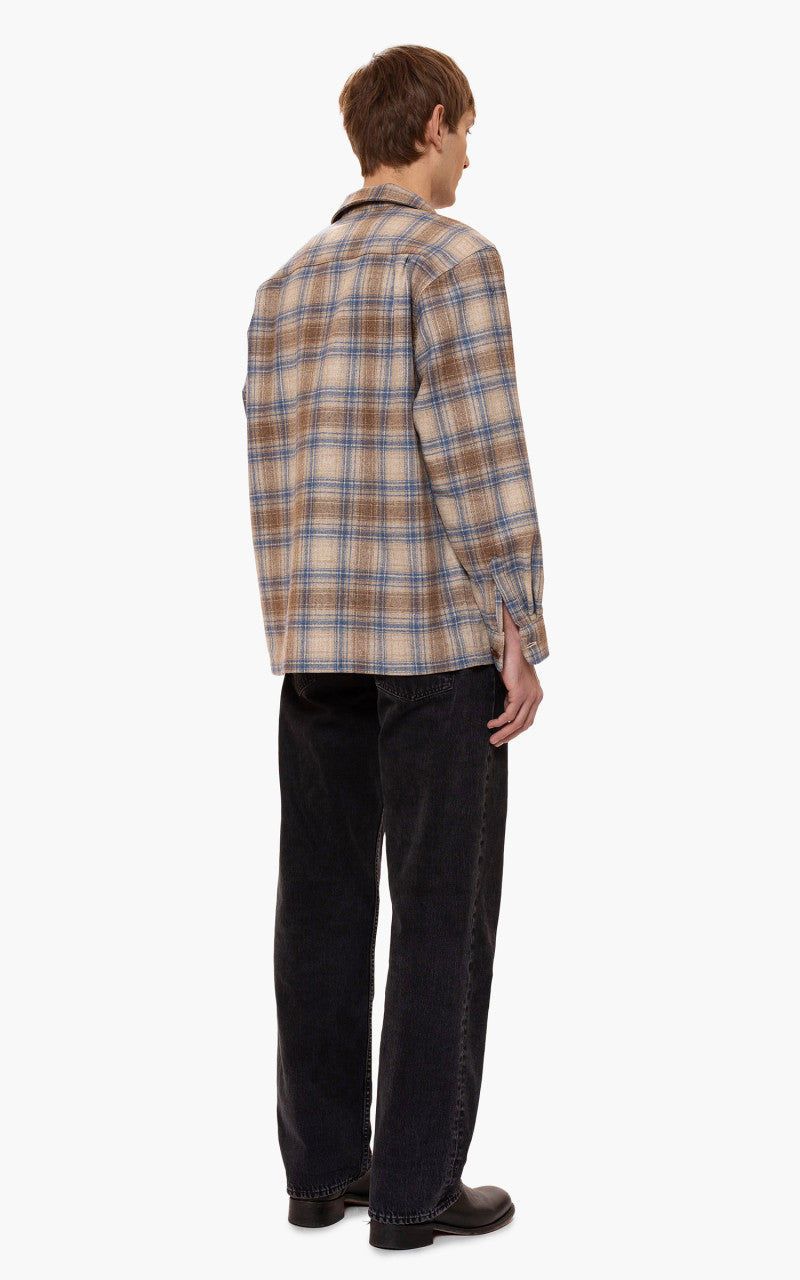 Nudie Jeans Vincent Board Shirt Beige