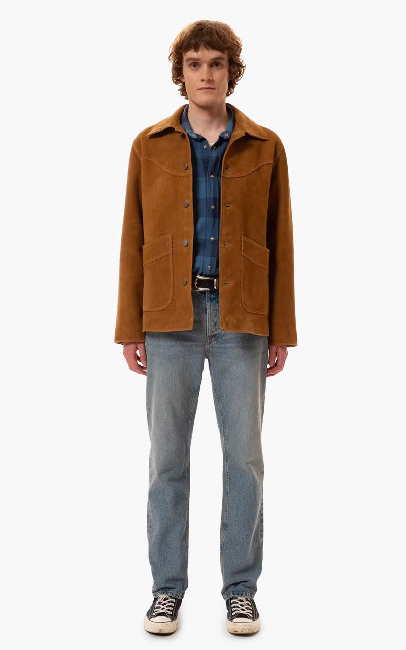 Nudie Jeans ma-1 ジャケット Nudie Jeans Muddy Nubuck Jacket Camel