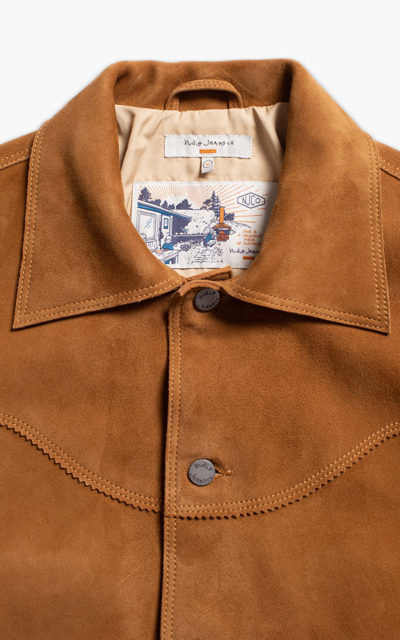 Nudie Jeans Muddy Nubuck Jacket Camel
