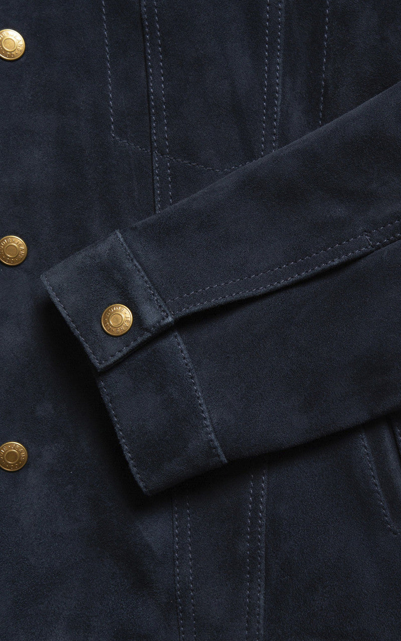 Nudie Jeans Robby Nubuck Jacket Navy
