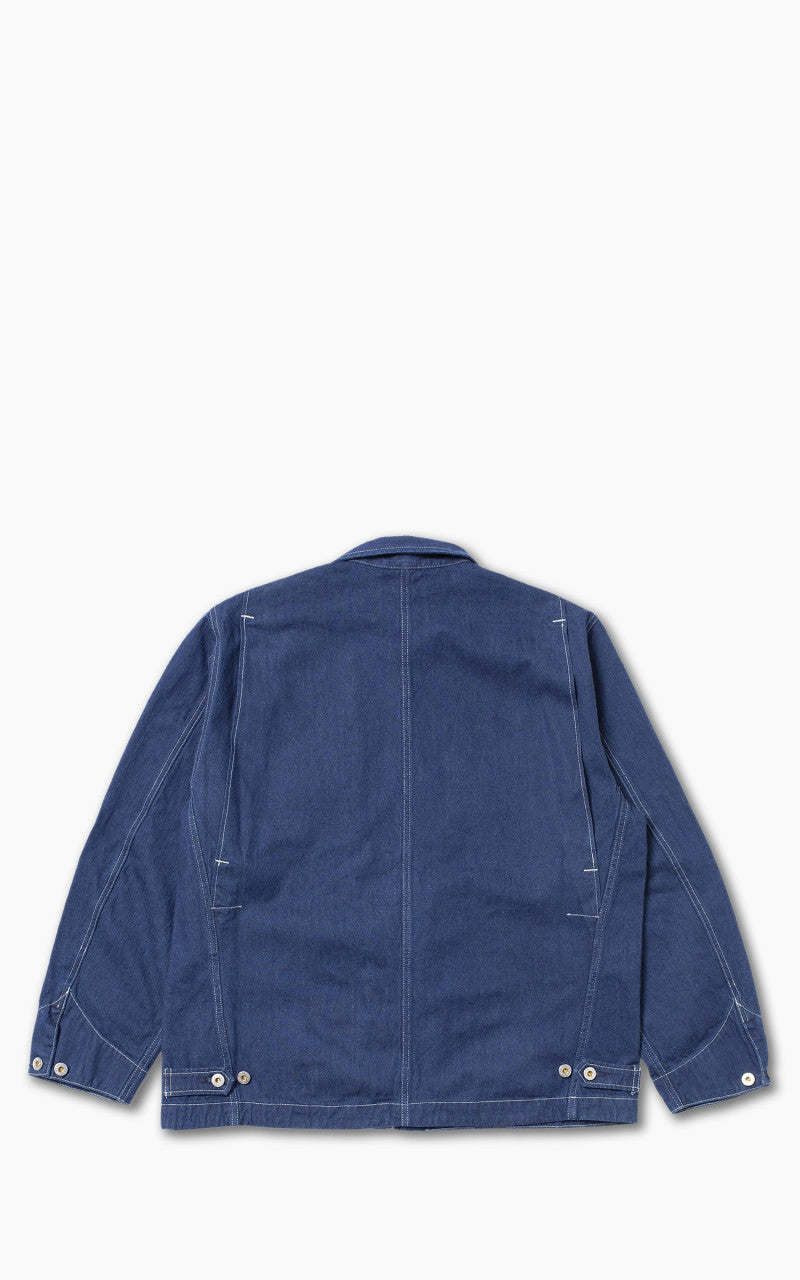 Nudie Jeans Jimmy Utility Denim Zip Jacket Blue