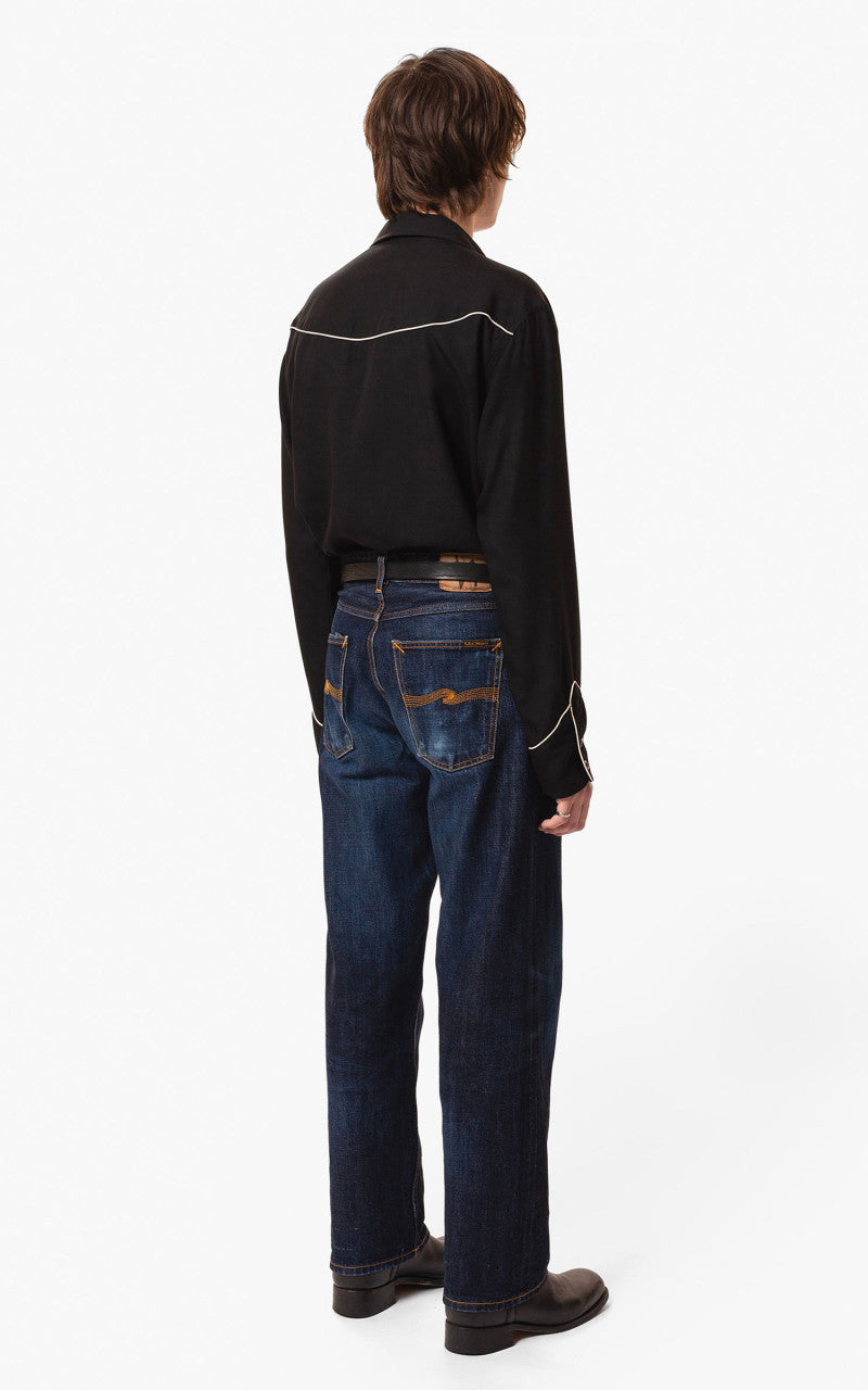 Nudie Jeans Gonzo Western Guitar Shirt Black
