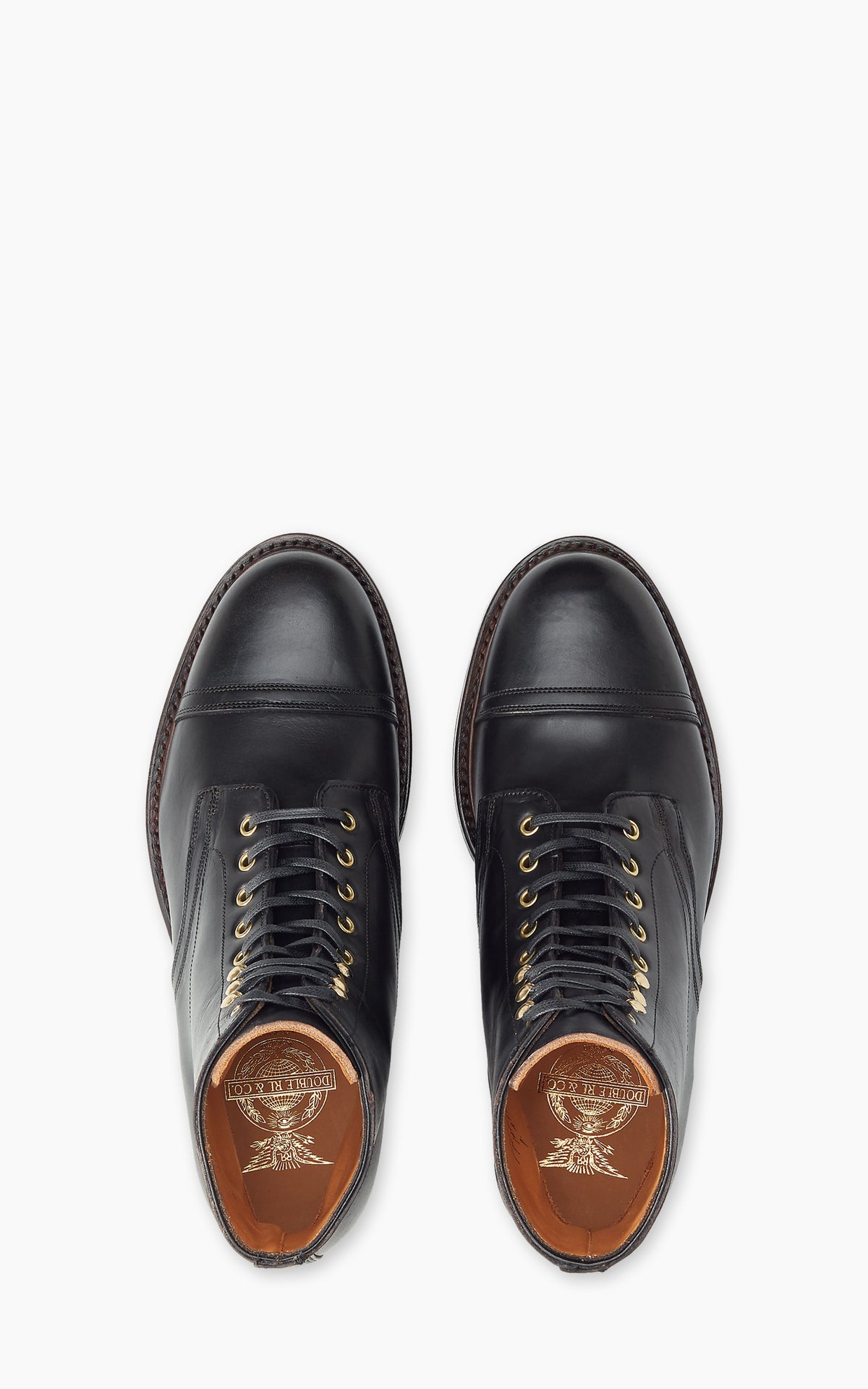 RRL Hand-Burnished Leather Boot Black