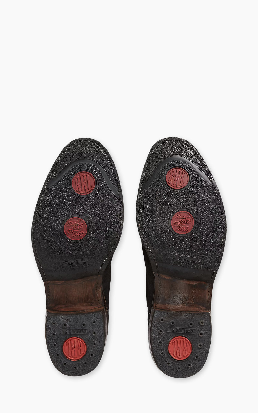 RRL Roughout Suede Boot Black