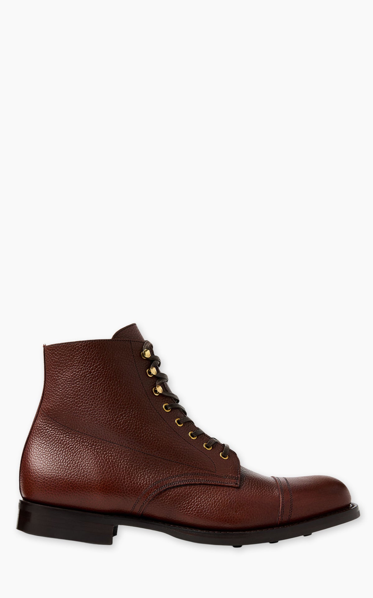 RRL Hand-Burnished Pebbled Leather Boot English Tan