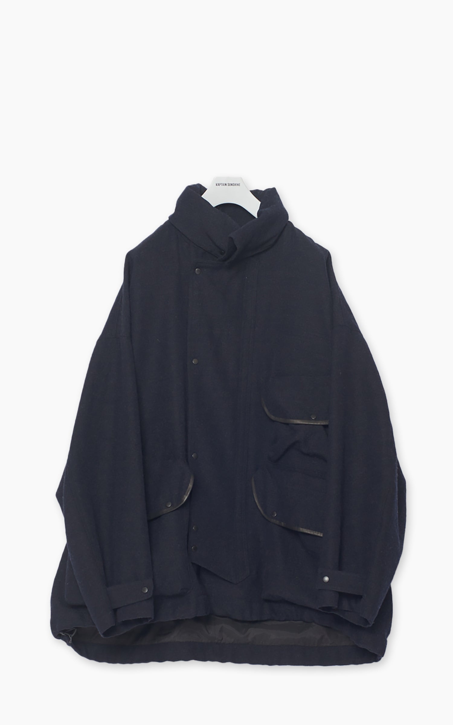 Wool Serge Hunter Jacket Top Navy