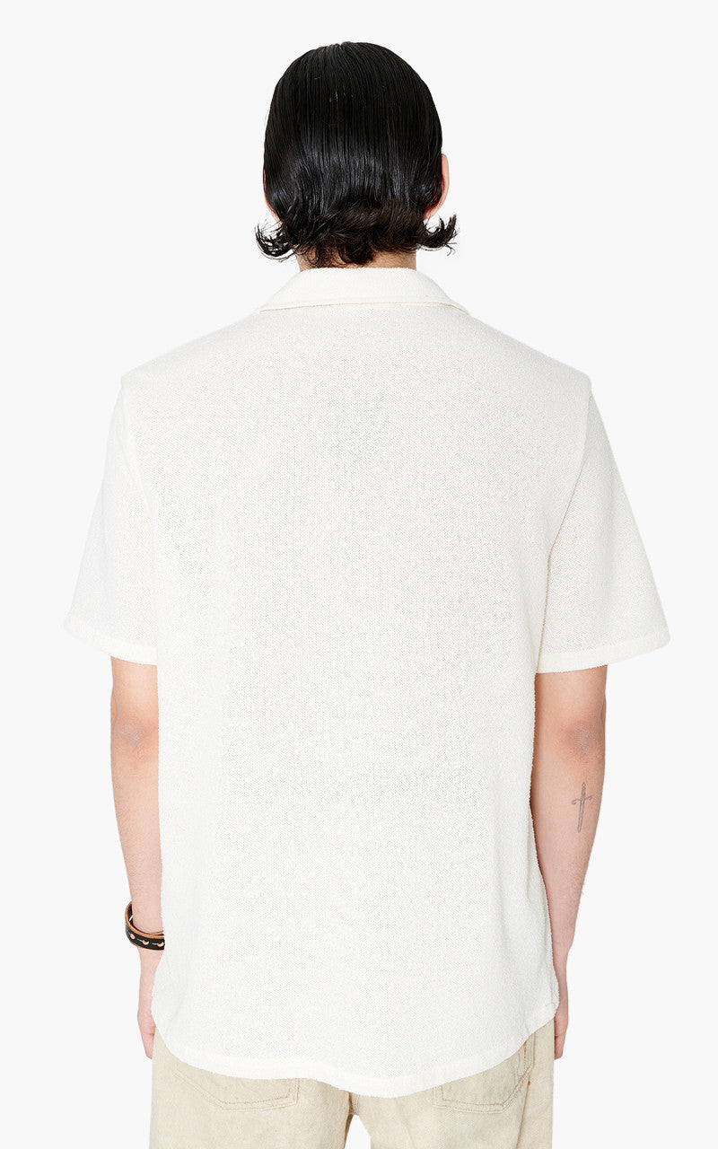 Our Legacy Box Shirt Short Sleeve White Boucle