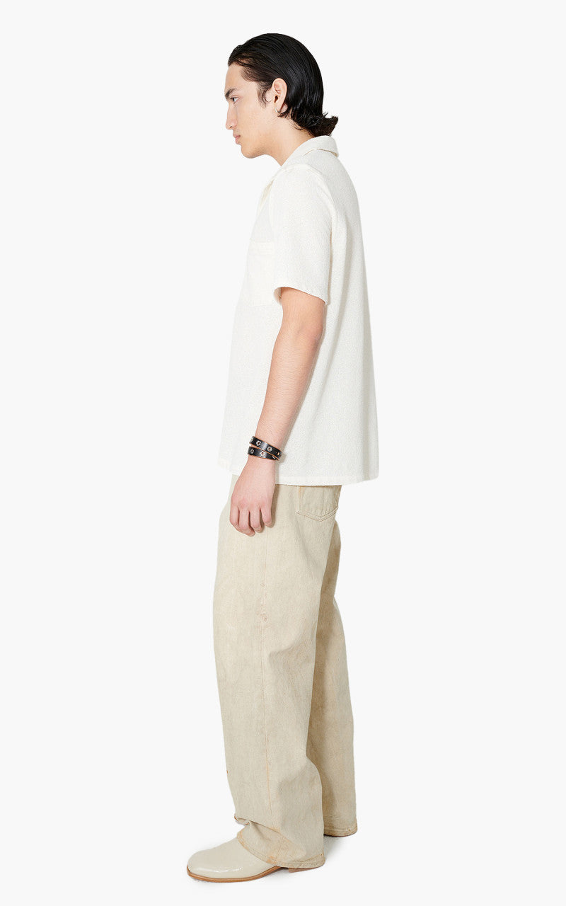 Our Legacy Box Shirt Short Sleeve White Boucle