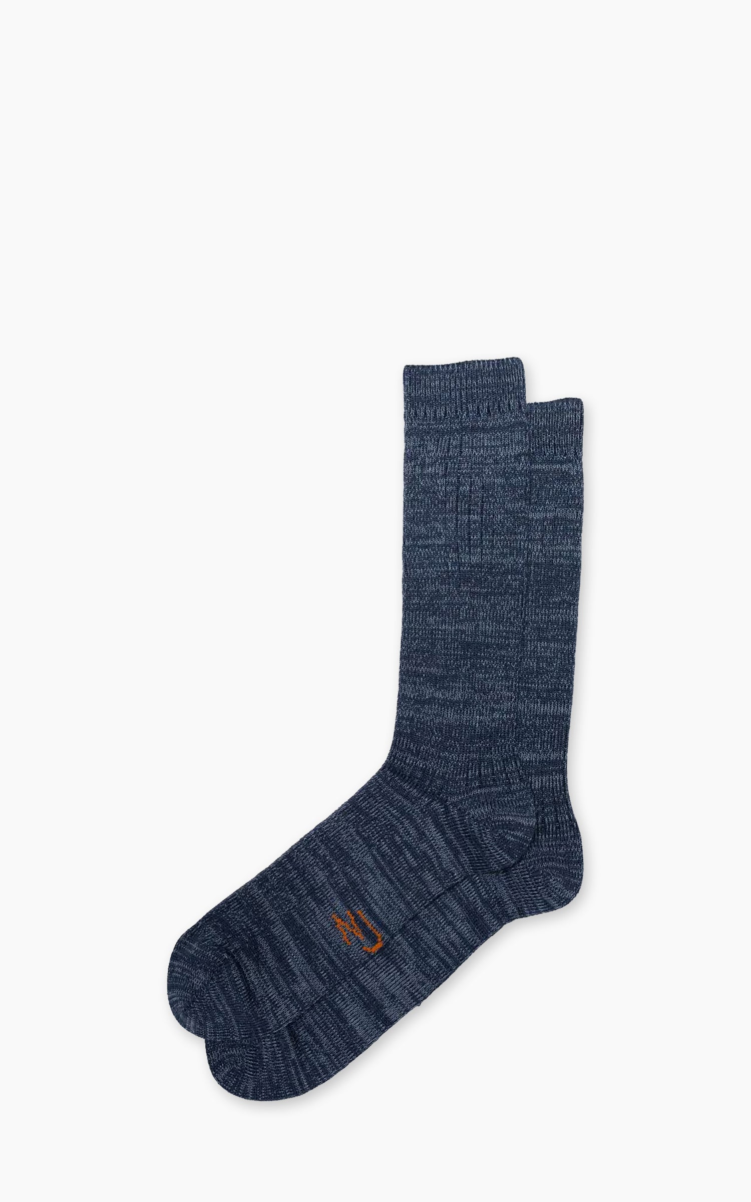 Nudie Jeans Rasmusson Mens Rib Sock Dark Blue