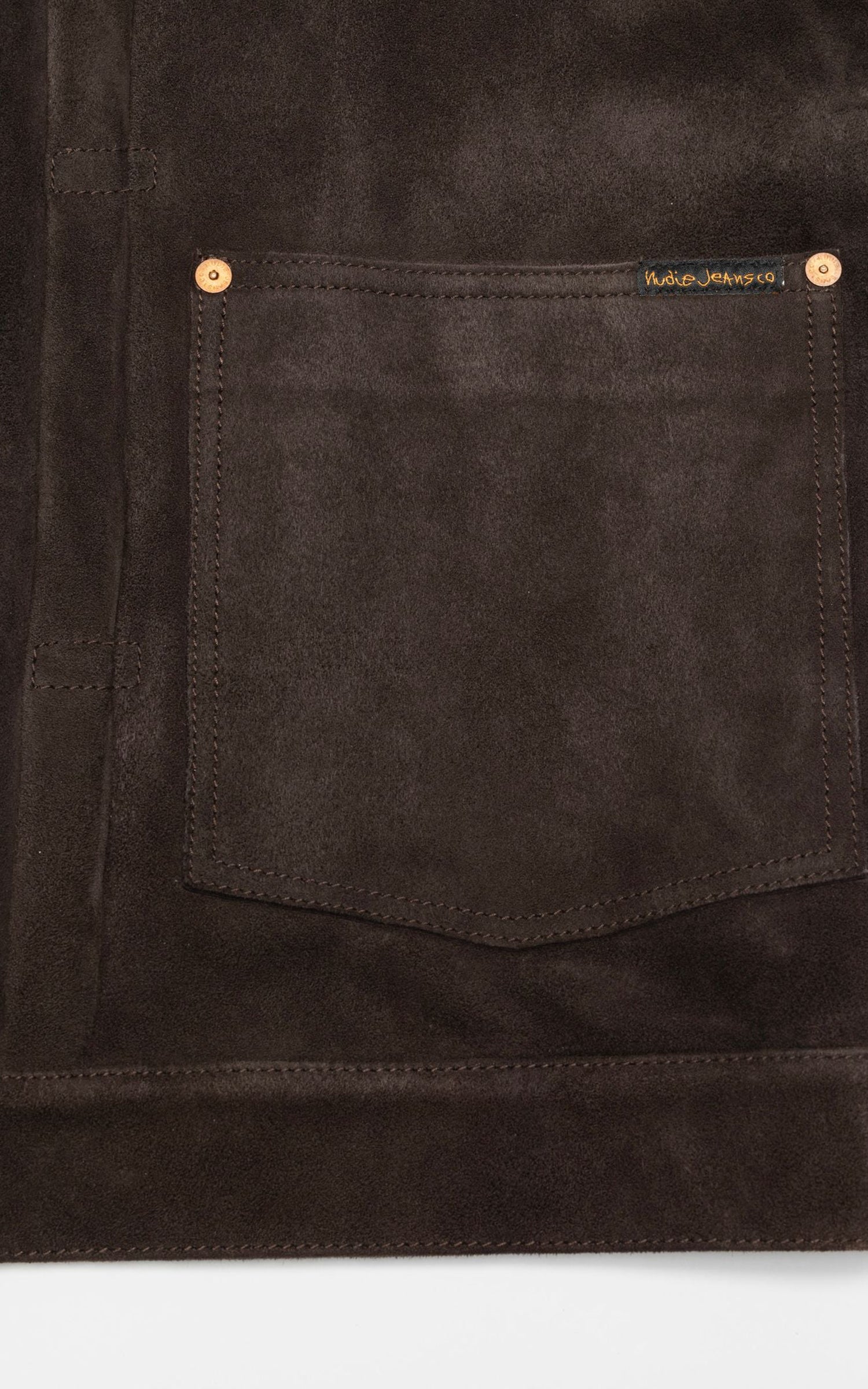 Nudie Jeans Dante II Suede Jacket Dark Brown