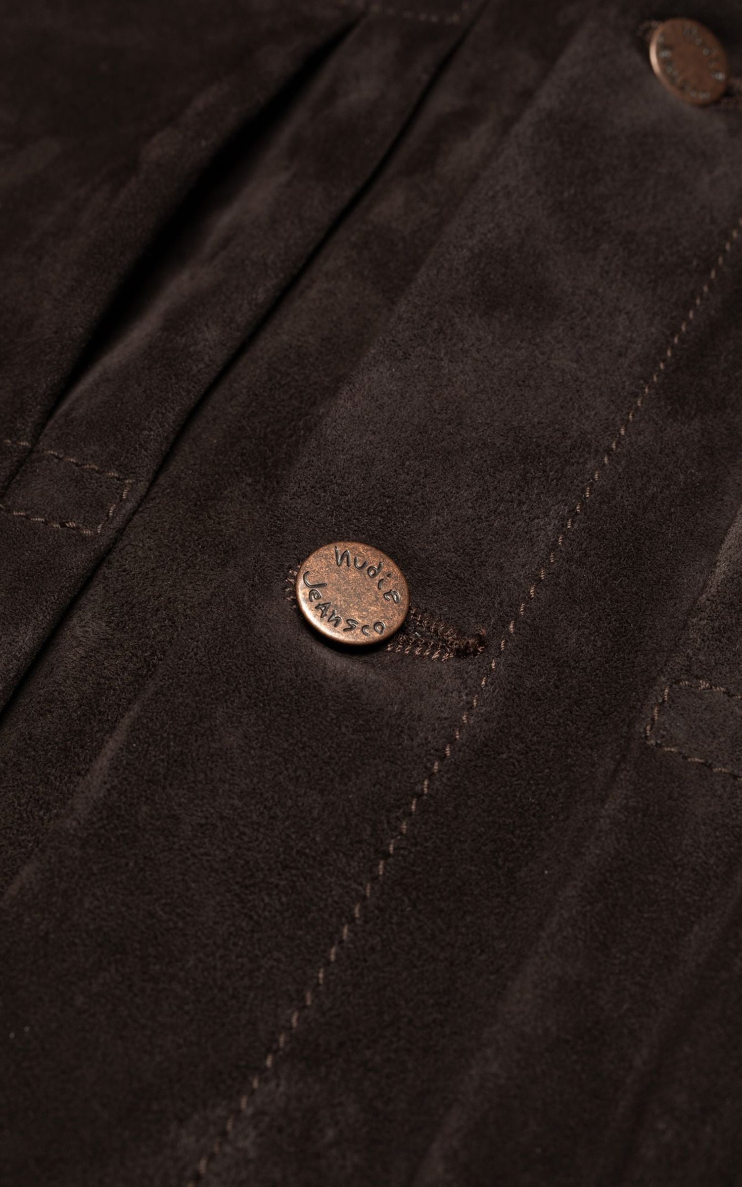 Nudie Jeans Dante II Suede Jacket Dark Brown