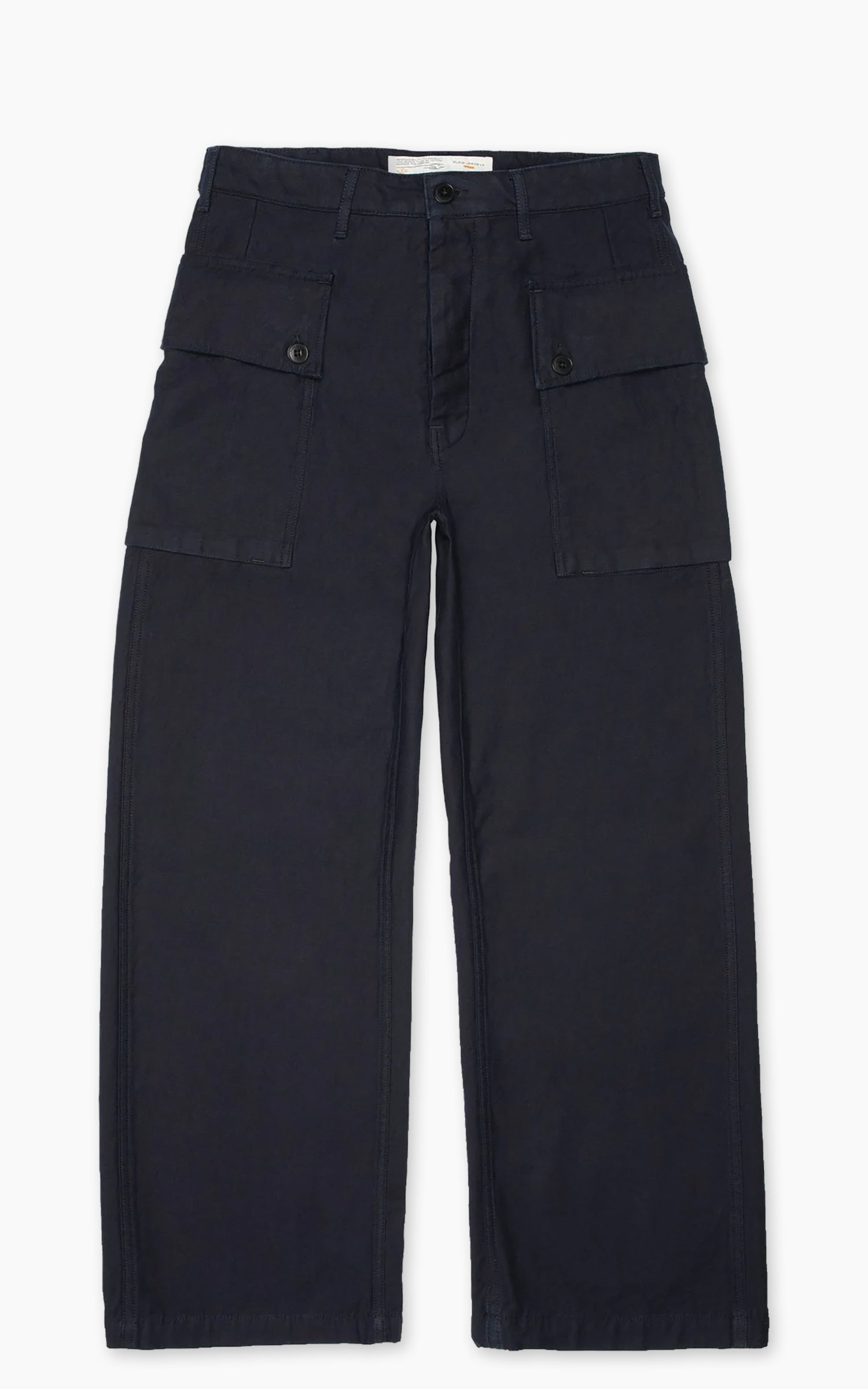 Nudie Jeans Loud Larry Pants Back Sateen Indigo