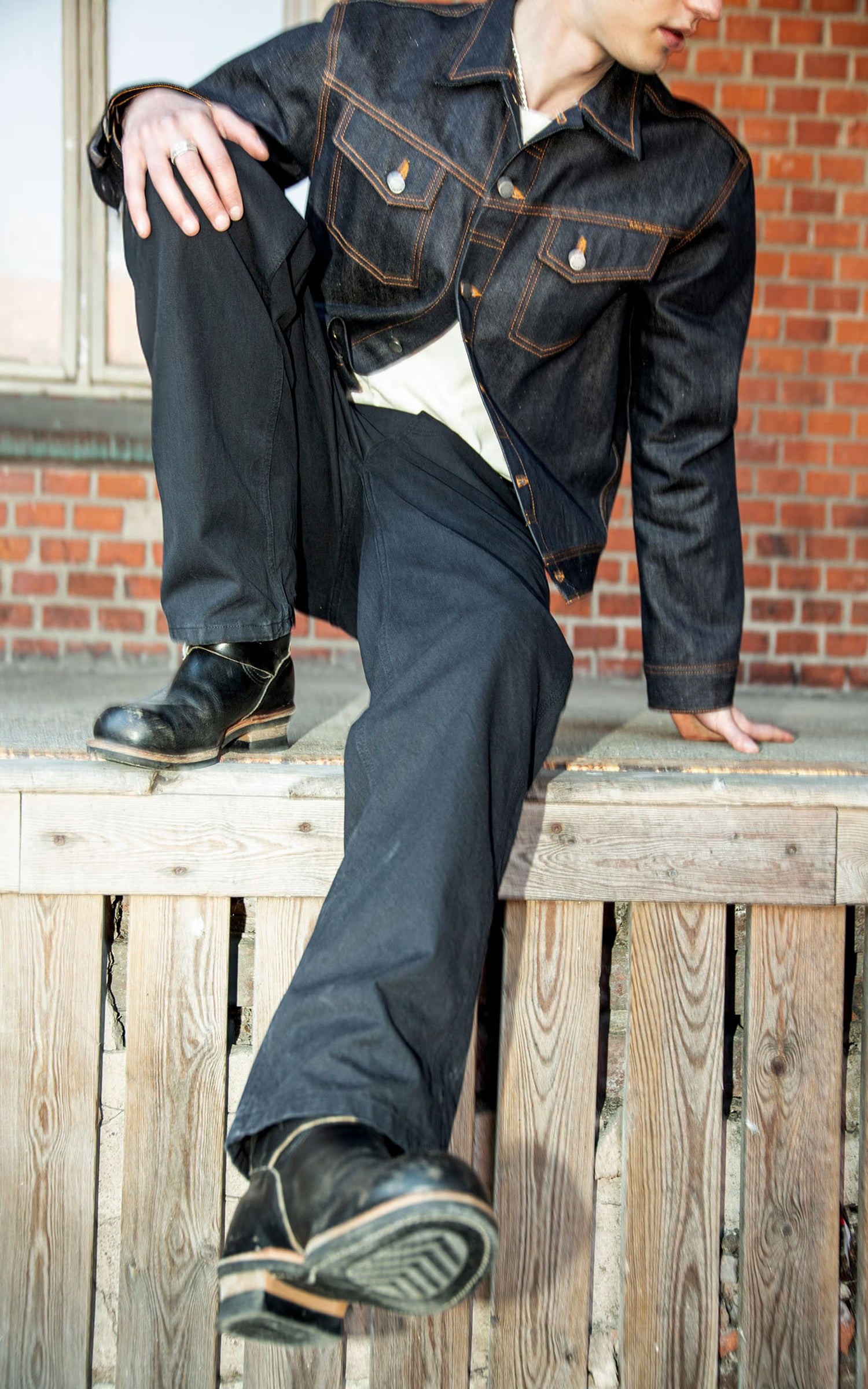 Nudie Jeans Tuff Tony Pants Duck Canvas Black