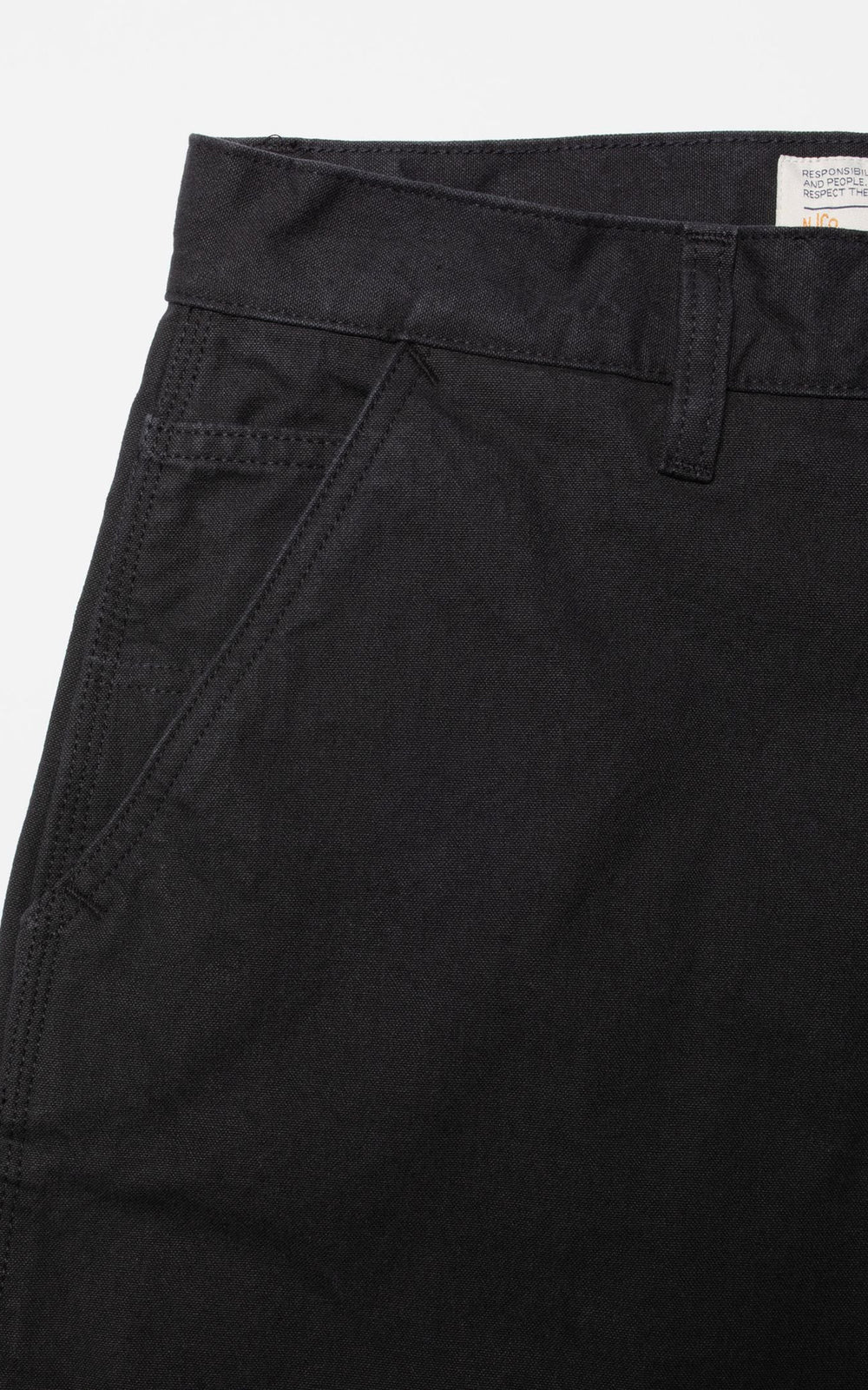 Nudie Jeans Tuff Tony Pants Duck Canvas Black