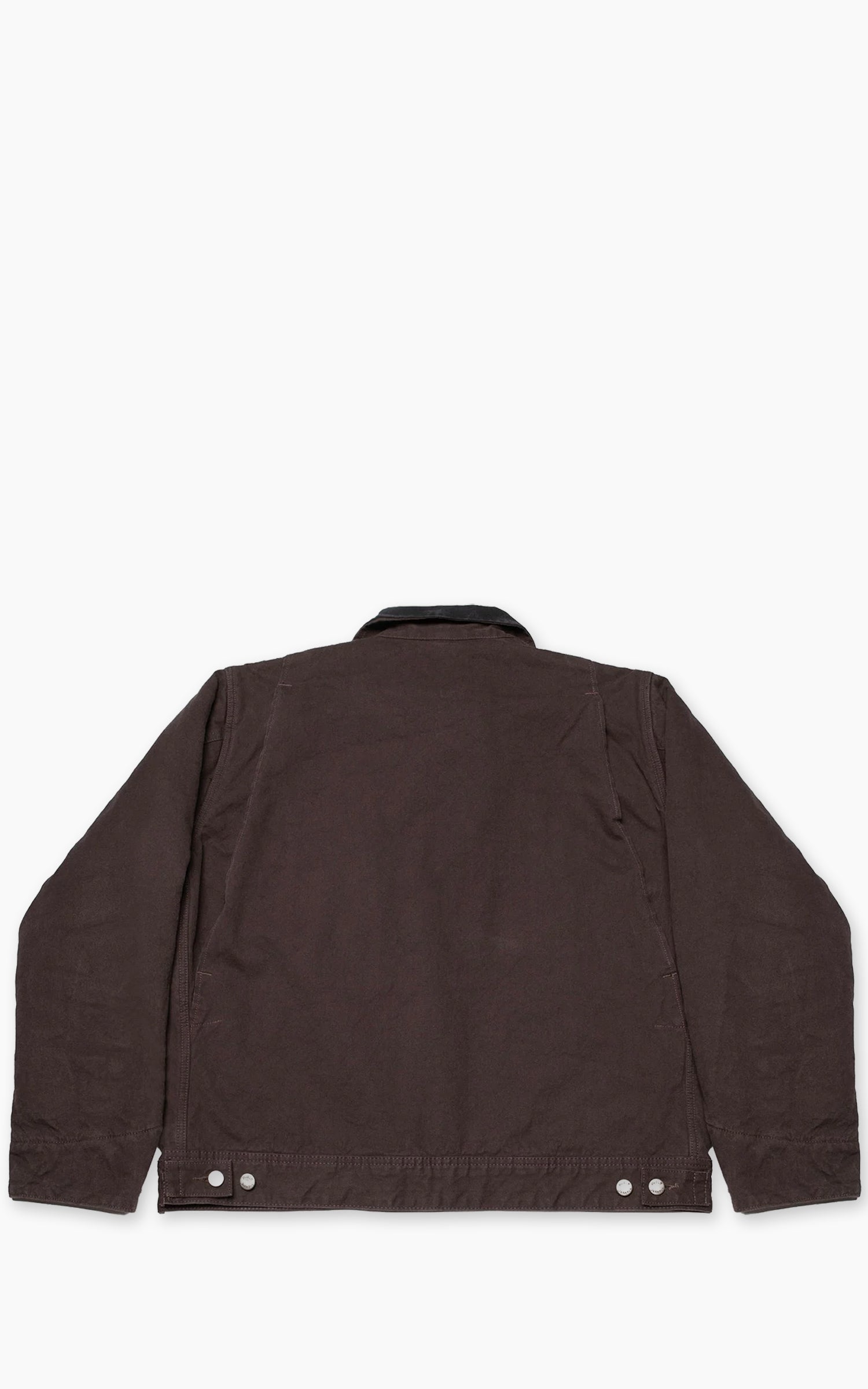 Nudie Jeans Blake Zip Jacket Duck Canvas Dark Brown