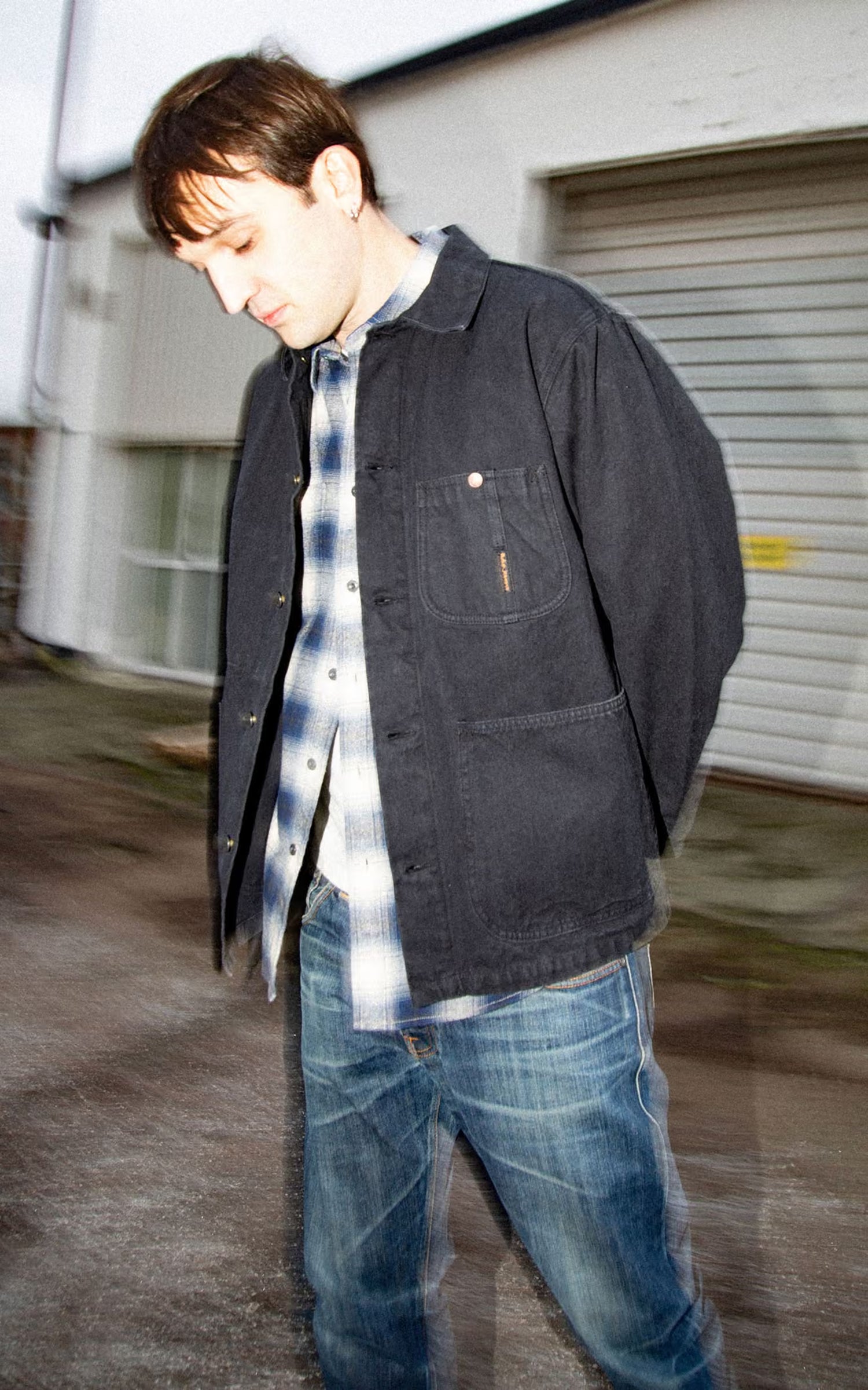 Nudie Jeans Howie Chore Jacket Duck Canvas Black