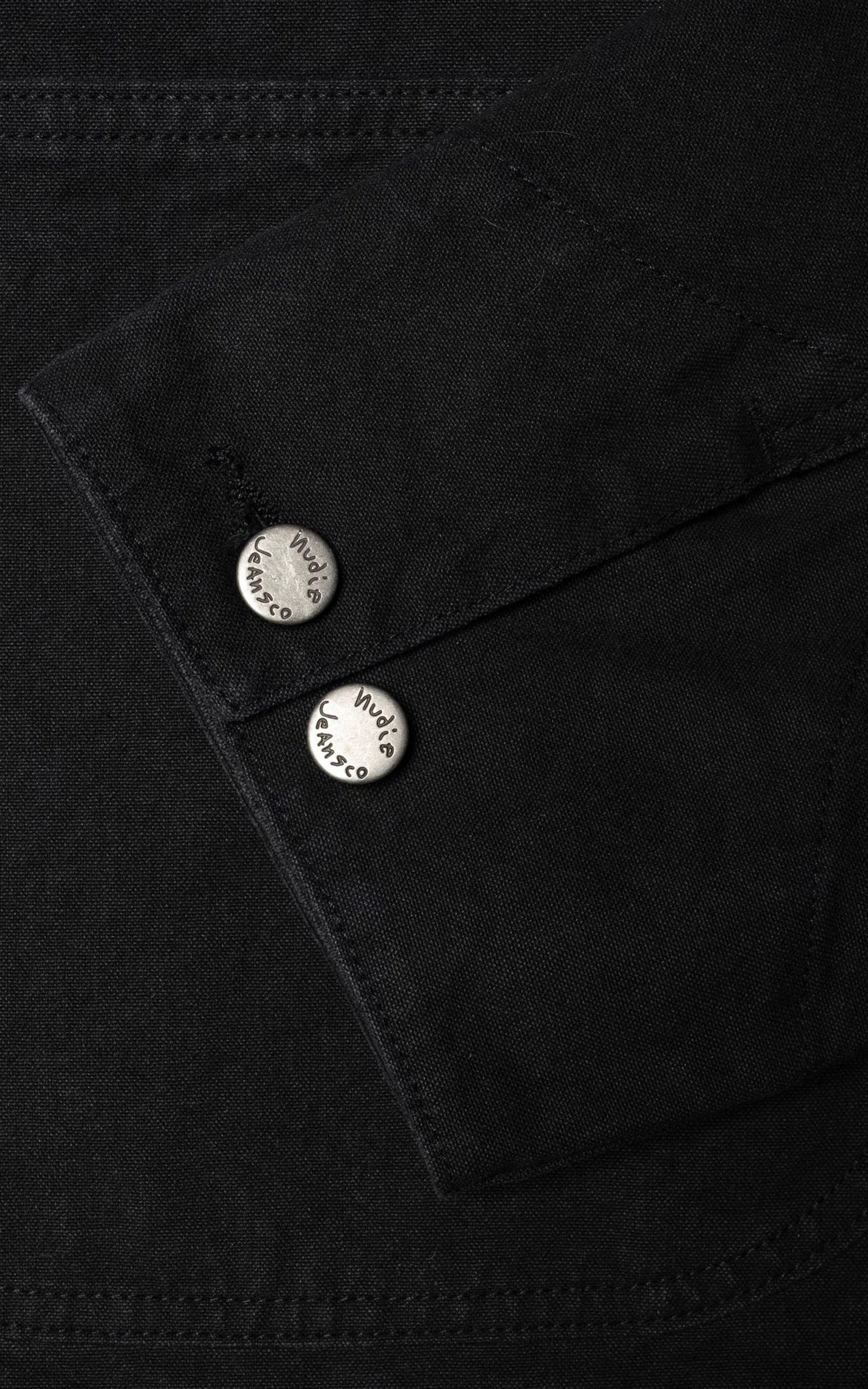 Nudie Jeans Howie Chore Jacket Duck Canvas Black