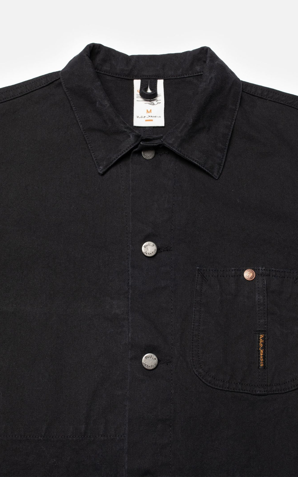 Nudie Jeans Howie Chore Jacket Duck Canvas Black