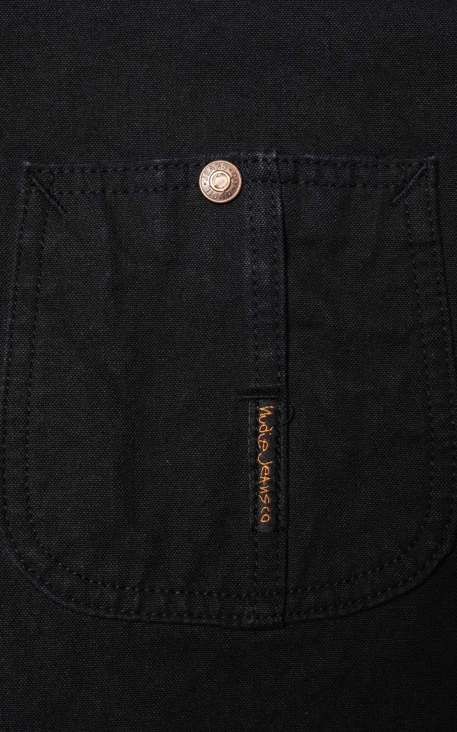 Nudie Jeans Howie Chore Jacket Duck Canvas Black
