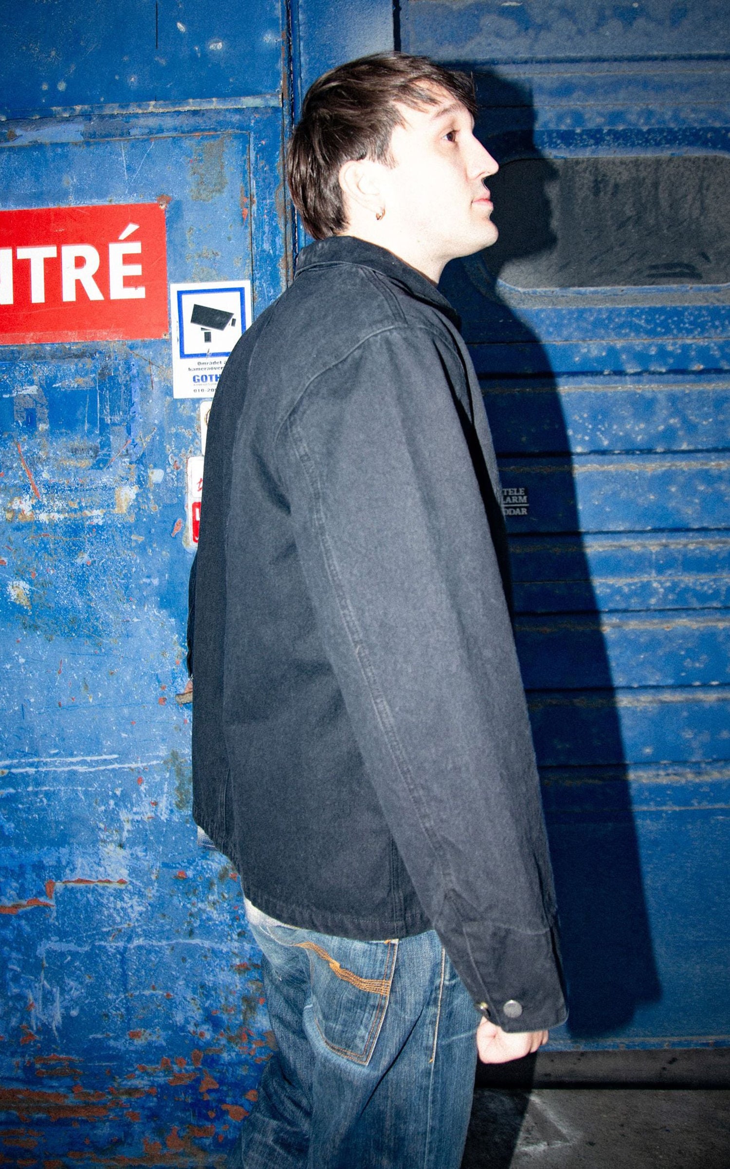 Nudie Jeans Howie Chore Jacket Duck Canvas Black