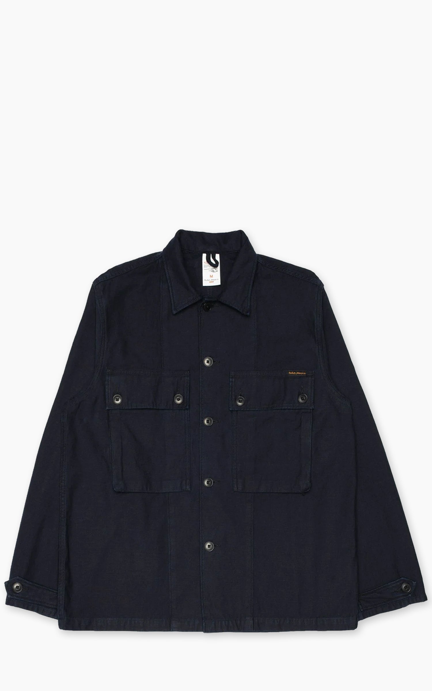Nudie Jeans Nino Shirt Back Sateen Indigo