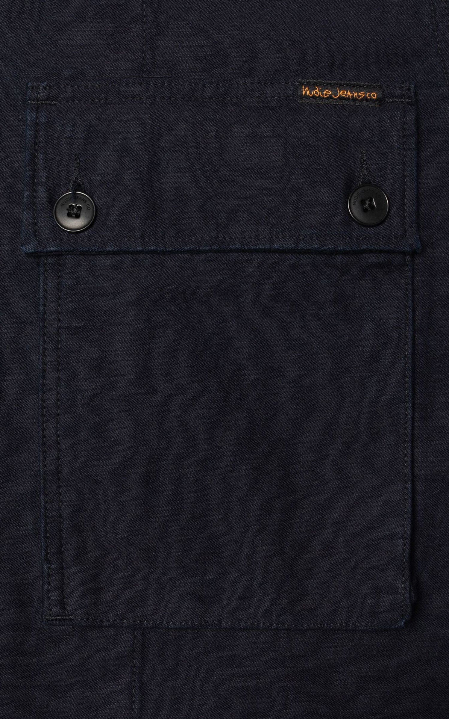 Nudie Jeans Nino Shirt Back Sateen Indigo