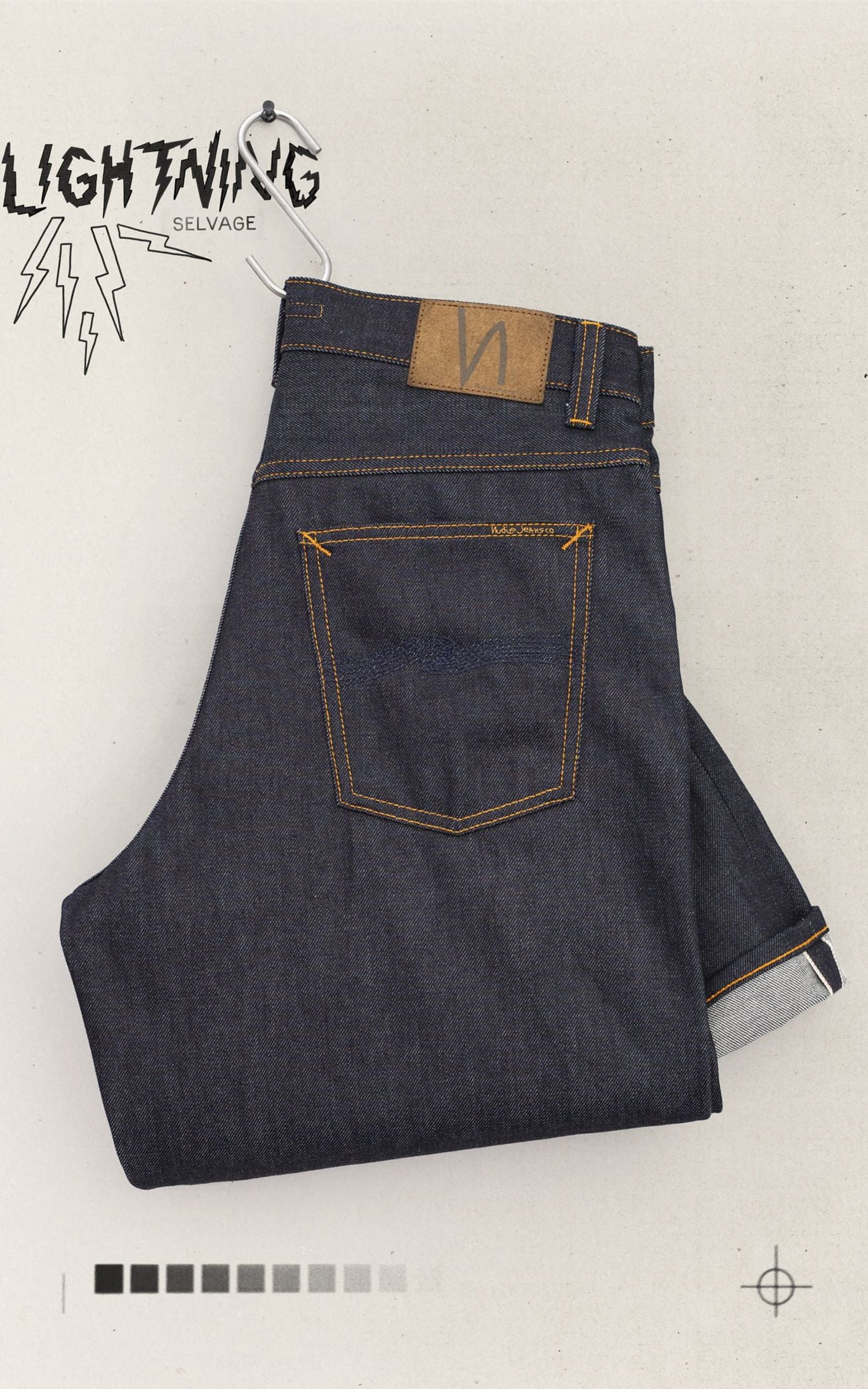 Nudie Jeans Loud Larry Lightning Selvage