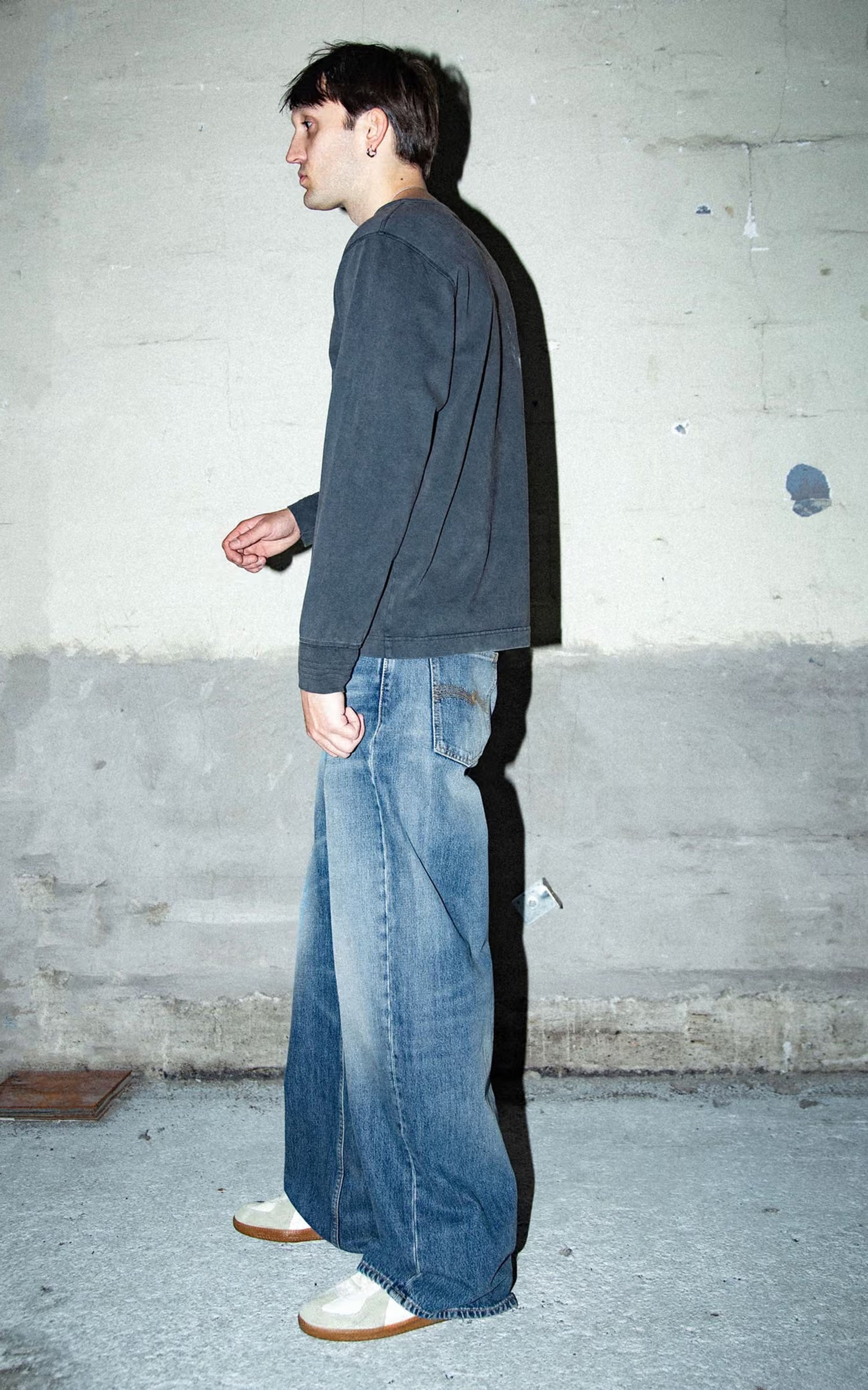 Nudie Jeans Loud Larry Gravel Stone