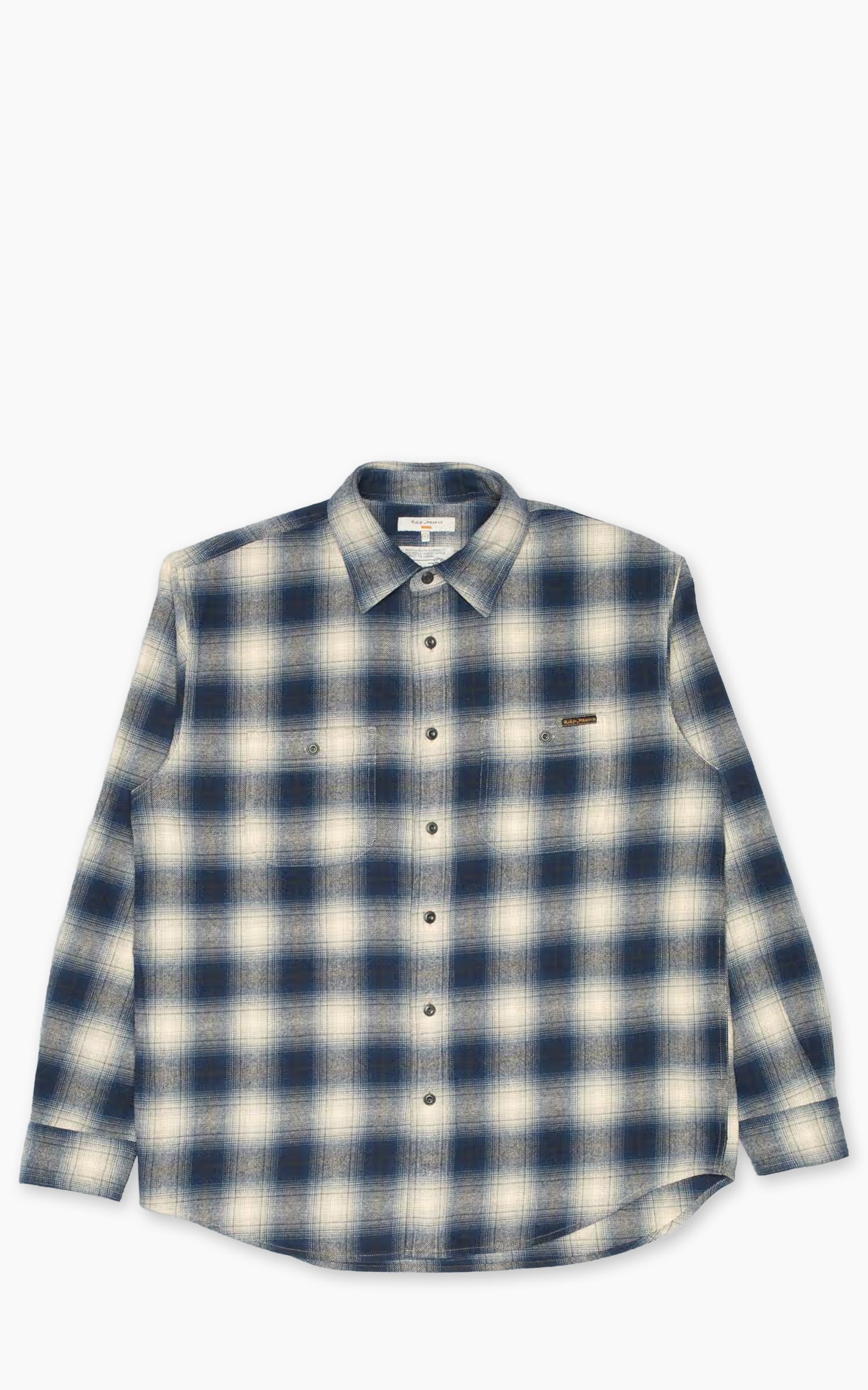 Nudie Jeans Julian Worker Shirt Checked Blue