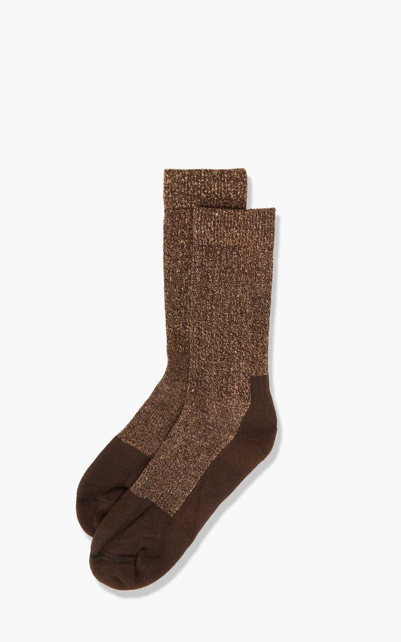 Red Wing Shoes Deep Toe-Capped Wool Socks Brown Khaki