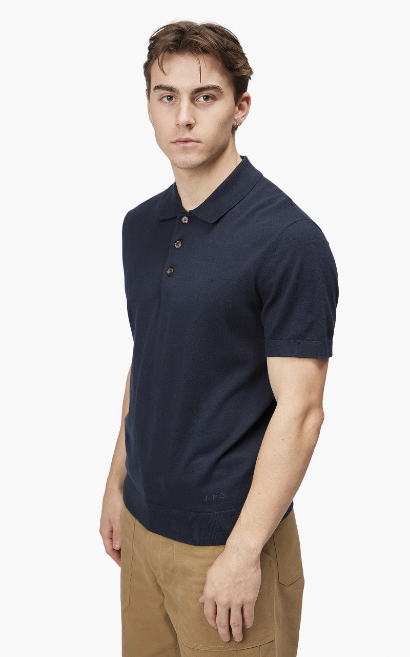 A.P.C. New Gregoire Polo Shirt Dark Navy