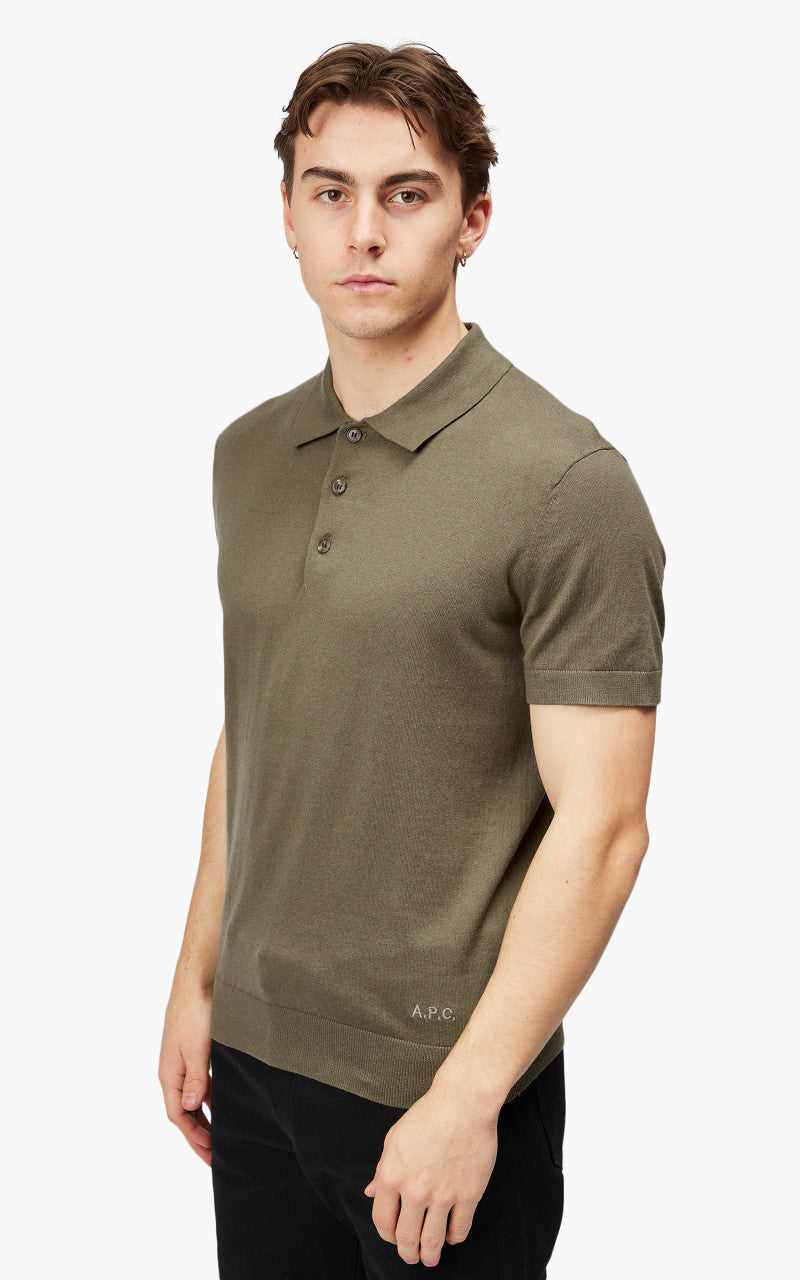 A.P.C. New Gregoire Polo Shirt Khaki