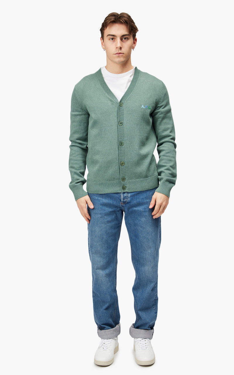 A.P.C. Joseph Cardigan Vert Chine