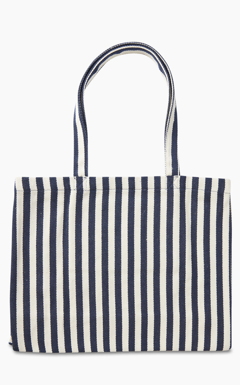 A.P.C. Diane Shopping Bag Striped Dark Navy