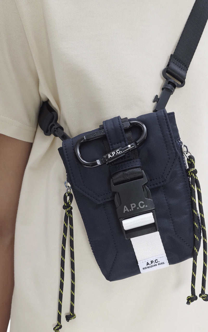 A.P.C. Trek Crossbody Pouch Dark Navy