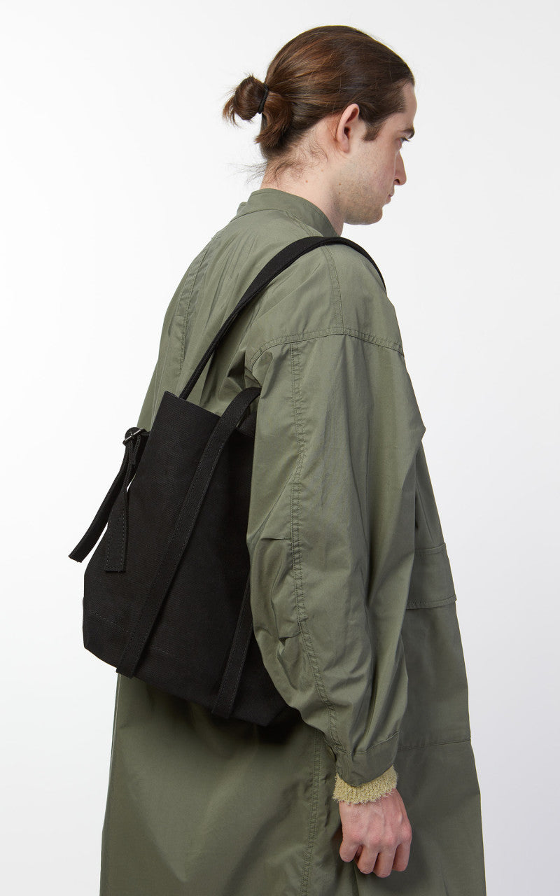 Amiacalva A150 Canvas 2Way Messenger Bag S Black