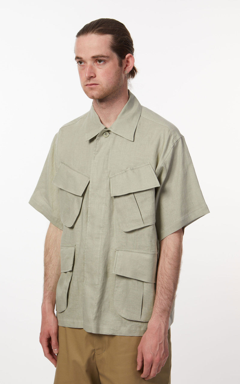 Markaware Jungle Fatigue S/S Hemp Shirt Sage