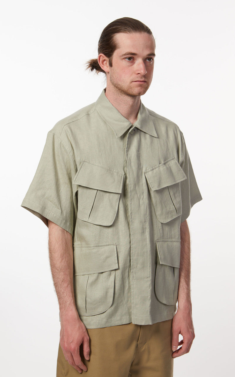 Markaware Jungle Fatigue S/S Hemp Shirt Sage