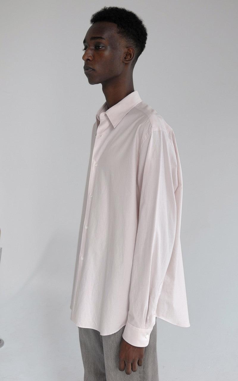 Auralee Washed Finx Twill Shirt Light Pink