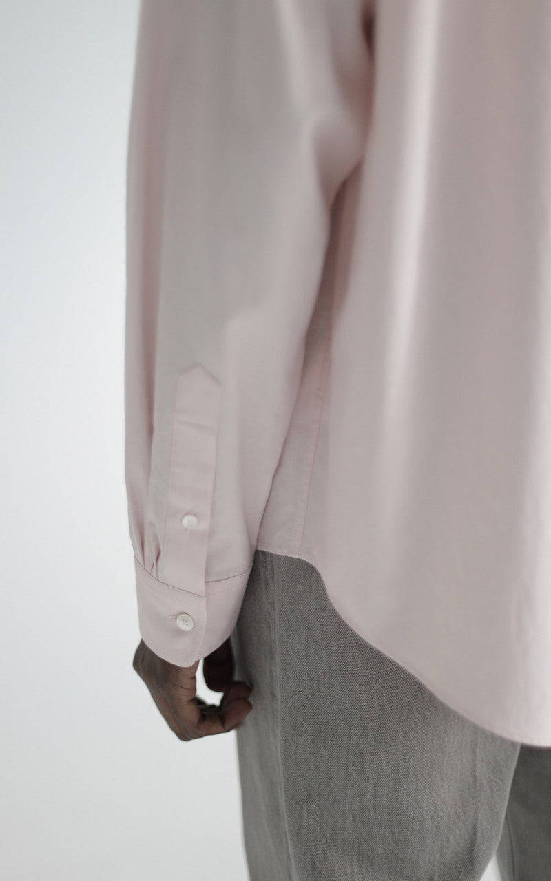 Auralee Washed Finx Twill Shirt Light Pink